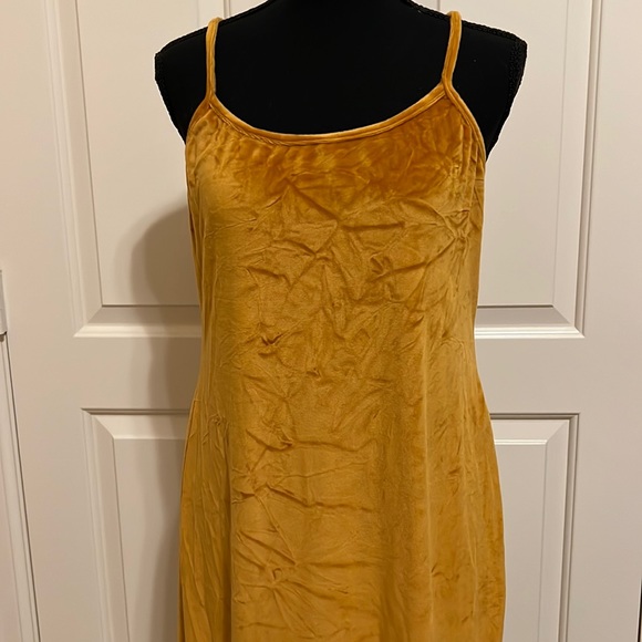 Orange velvet 2 piece dress and duster set - Picture 4 of 7